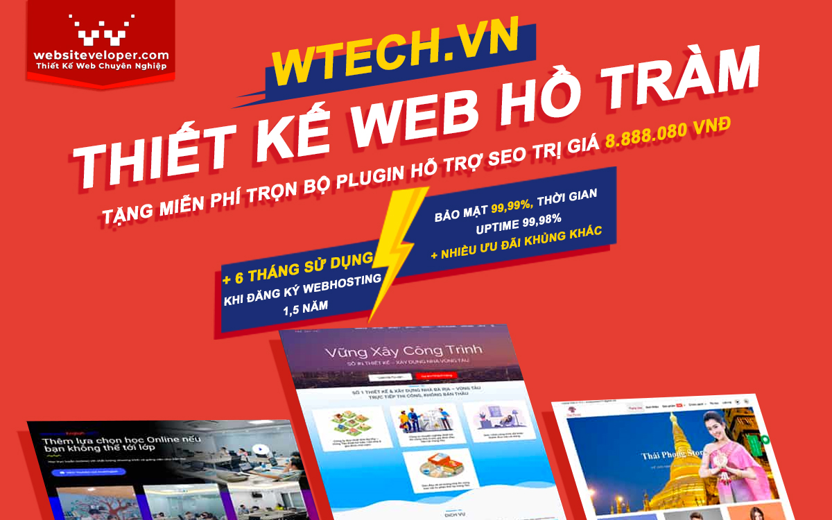 Thiết Kế Website Hồ Tràm