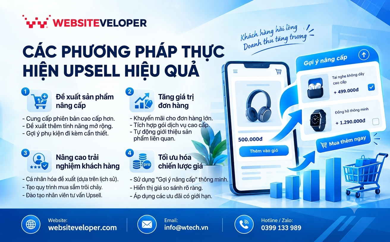 Các phương pháp thực hiện Upsell hiệu quả